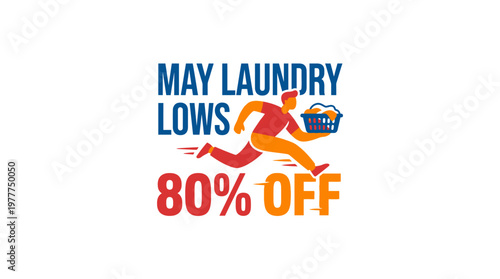 May Laundry Lows 80% Off on Laundry Service