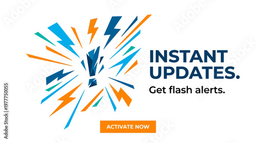 Instant Updates Alert Banner Design