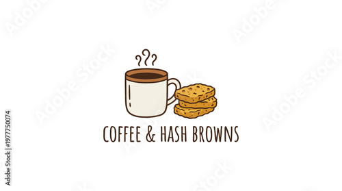Coffee and Hash Browns Logo Design