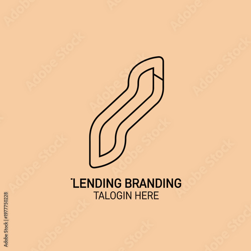 Modern abstract logo design for lending and branding services.