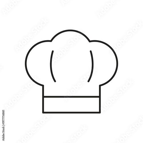 Chef Hat Line Icon,Chef Uniform Hat Icon,Restaurant Chef Hat Icon..eps