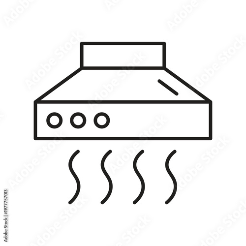 Chimney Exhaust Cooking Icon,Kitchen Smoke Chimney Icon,Modern Kitchen Chimney Icon..eps
