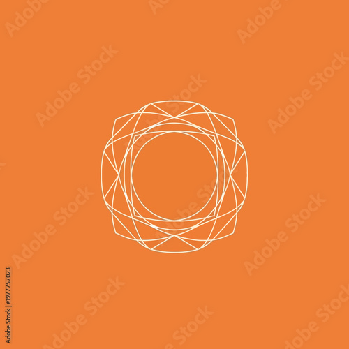 Geometric Abstract Circular Pattern Design.