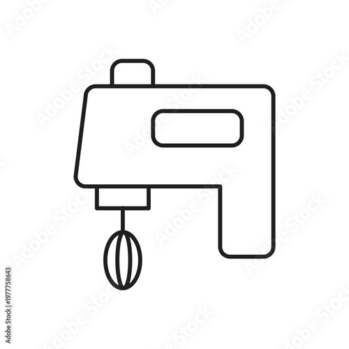 Bild auf Leinwand Kitchen Hand Mixer Icon,Kitchen Appliance Hand Mixer Icon,Portable Hand Mixer Tool Icon