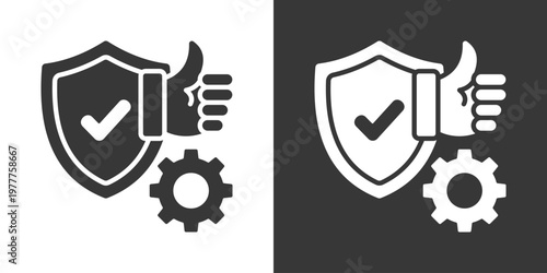Reliability Icon Set Vector Collection Isolated In Black And White