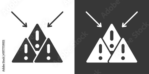 Failure Icon Set Vector Collection Isolated In Black And White