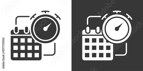 Availability Icon Set Vector Collection Isolated In Black And White