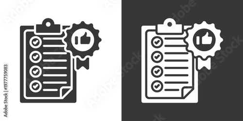 Standard Icon Set Vector Collection Isolated In Black And White