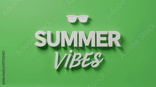 White 3D text 