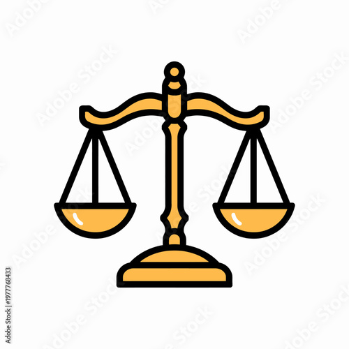 A balanced golden scale, symbolizing justice and fairness