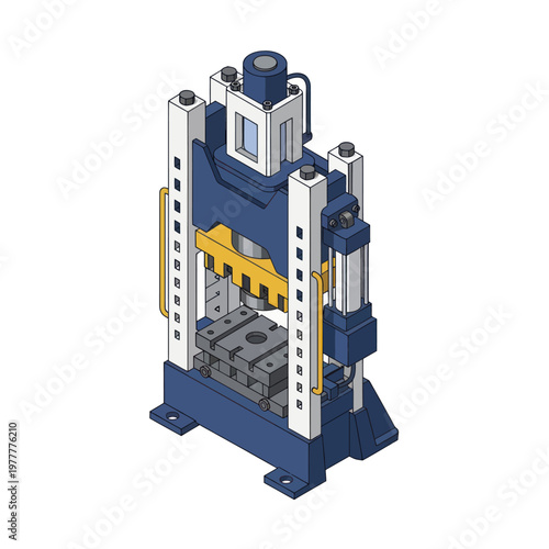 Industrial Hydraulic Press Machine for Manufacturing and Production.