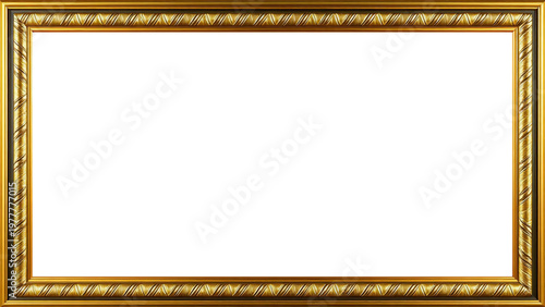 Marco Dorado Antiguo Premium Diseño Ornamental Metálico | Para Enmarcar Fotografía, Obra de Arte, Certificado, Diploma, Invitaciones, Bodas, etc.