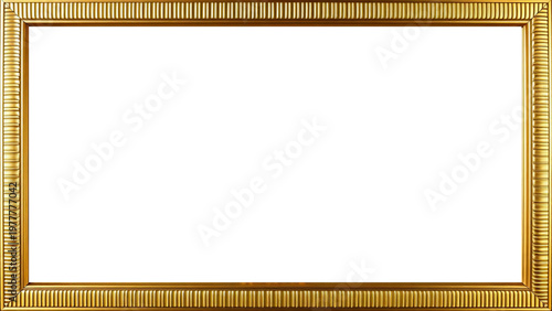 Marco Dorado Antiguo Premium Diseño Ornamental Metálico | Para Enmarcar Fotografía, Obra de Arte, Certificado, Diploma, Invitaciones, Bodas, etc.