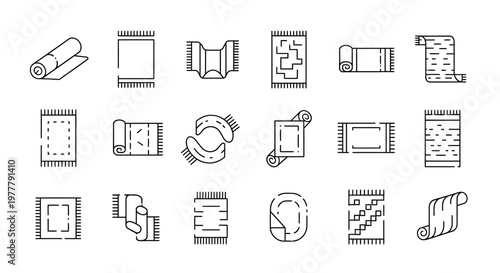 Collection of various paper sheets.