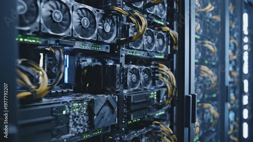 Professional Cryptocurrency Mining Farm Server Racks