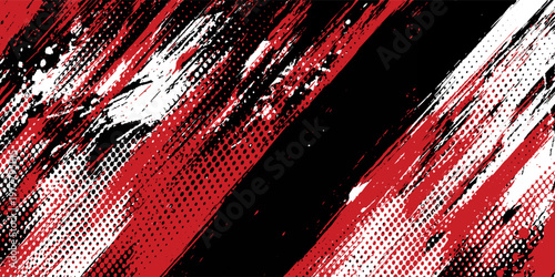 Gaming esport background striking stripes electric banner vector illustration design red black grunge brush wing comic pattern modern abstract concept livery stripes decal paint splash splatter.eps 10