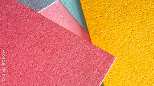 Foto Multicolor abstract background with paper texture
