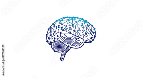 Digital Brain Network, Artificial Intelligence Concept