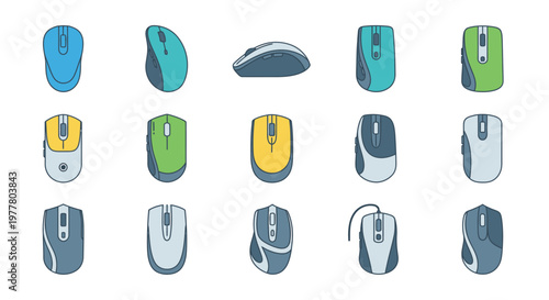 A collection of various Wi-Fi wireless internet routers and modems