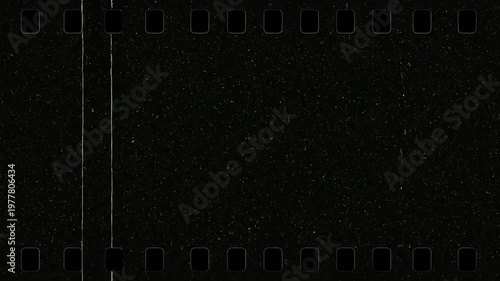 Vintage Film Strip Overlay with Dust and Scratches - Retro Texture Background