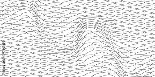 Wire mesh fence isolated on white background. modern illustration