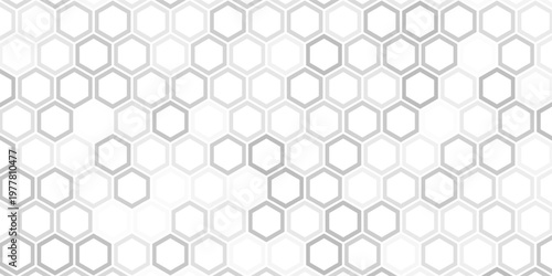 Honeycomb pattern with circle net. Honeycomb grid texture. Flat vector illustration isolated on white background.