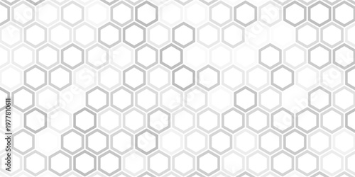 Honeycomb pattern with circle net. Honeycomb grid texture. Flat vector illustration isolated on white background.