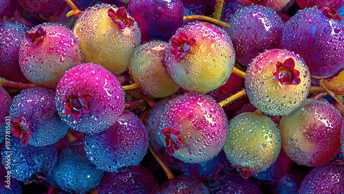 close up of a bunch of easter eggs