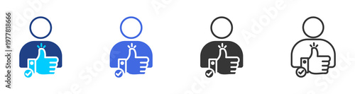 reputation icon set multiple style collection	
