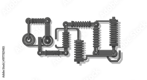 Mechanical Linkage Systems with Springs, Industrial Components