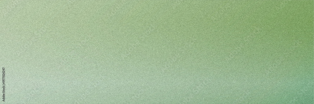 Fototapeta premium Calming horizontal green gradient background with fine grain texture, ideal for eco branding, wellness graphics, nature themes, or modern minimalist design layouts.