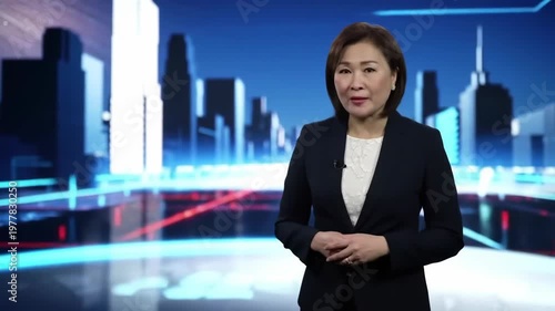 Business News Anchor Presentation.
