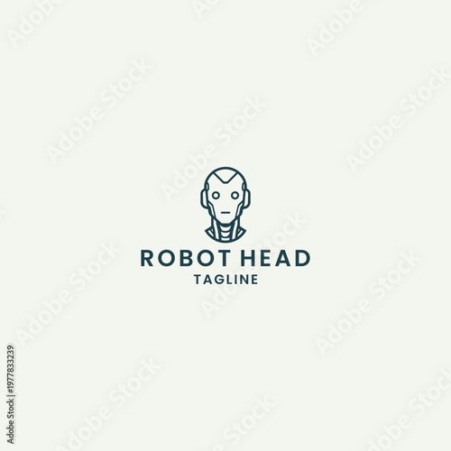 Free Download Robot head logo style icon design template vector illustration - GFXLoad