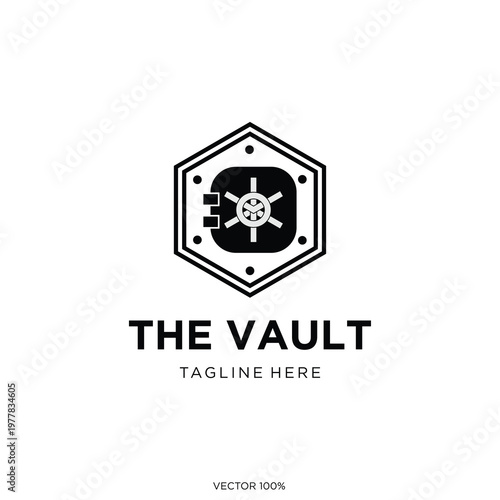 Vault Door Security Logo Icon