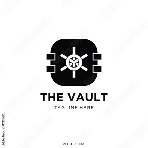 Vault Door Security Logo Icon