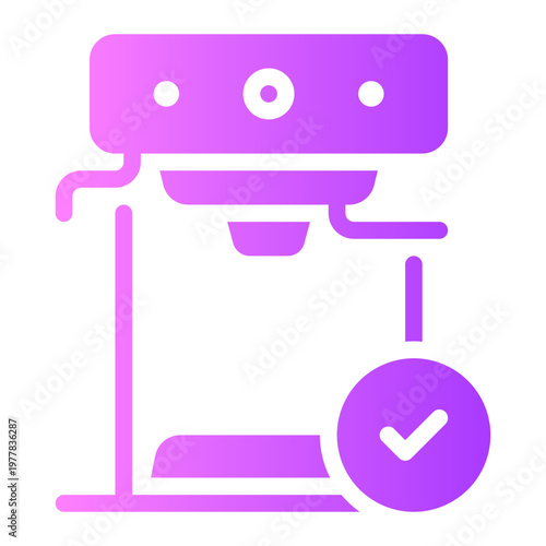 coffee maker gradient icon