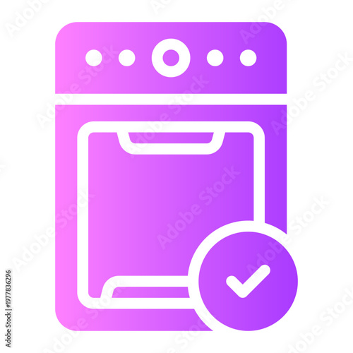 dishwasher gradient icon