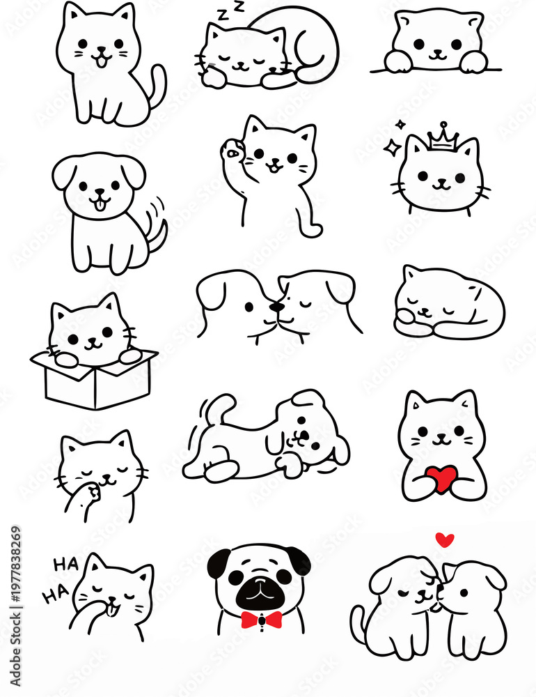 Fototapeta premium vector design of various animal patterns 