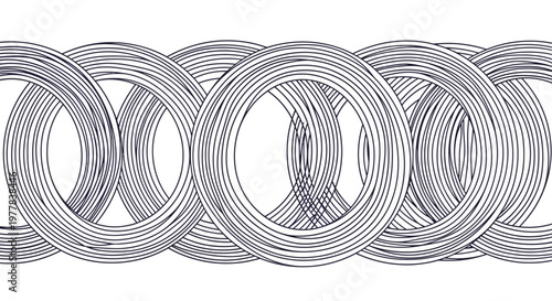 Gray metallic coils on white background.