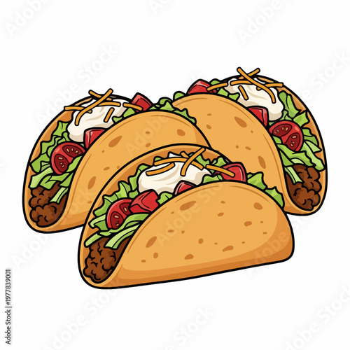 stir-fried seafood food vector illustration mala