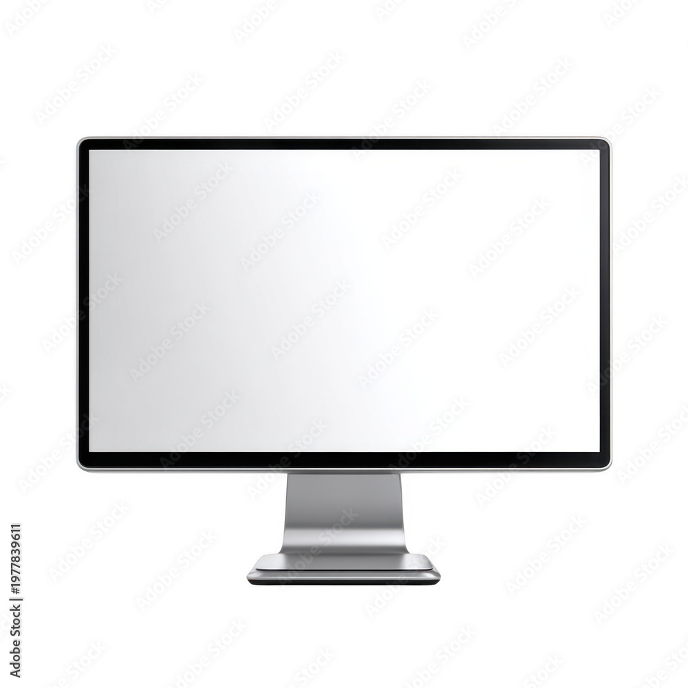Fototapeta premium High-resolution image of a modern computer monitor isolated on transparent background