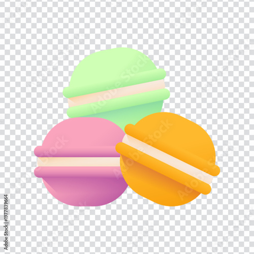 Macaroon French Cookie Icon