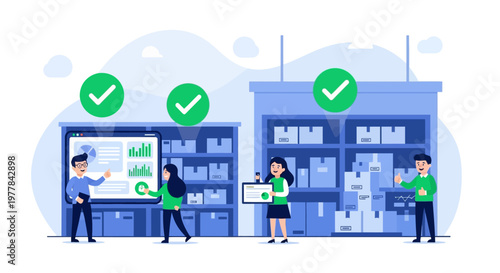 People Working in Warehouse.