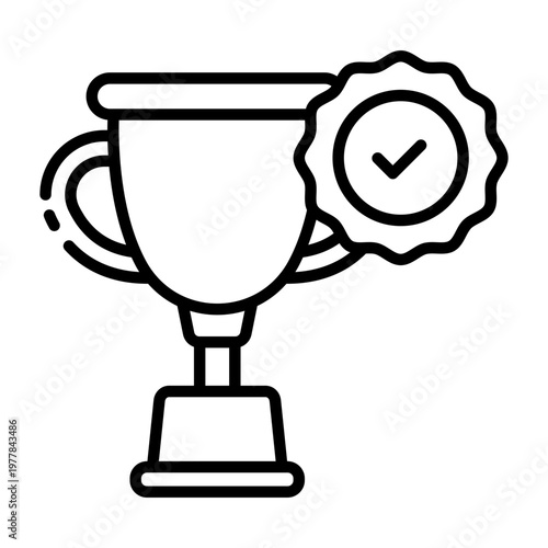 trophy icon. award achievement. winning moment. competition result
