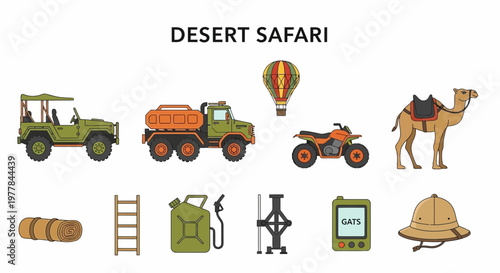 Desert Safari Adventure Travel Exploration.