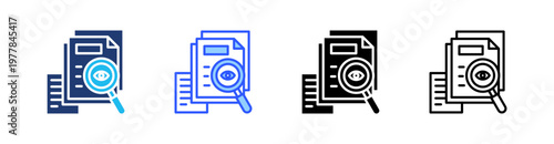 Transparency Multiple Style Icon Set Collection Pack Web Banner Vector 