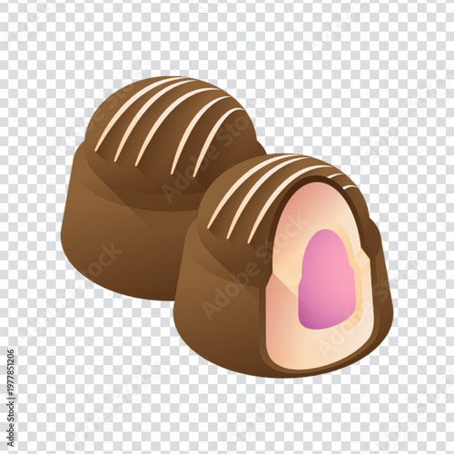 Truffle Chocolate Candy Icon