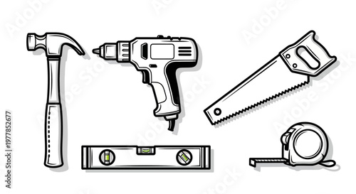 Collection of various hand tools.