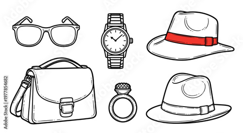 Accessories for men fashion style.