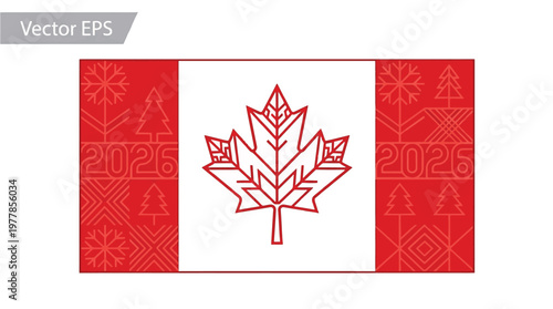 Canada Football World Cup 2026 Flat Flag